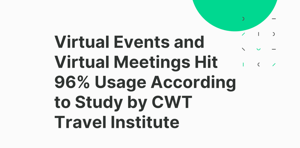 Virtual Events and Virtual Meetings Hit 96% Usage According to Study by CWT Travel Institute