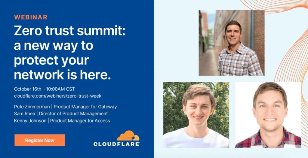 Cloudflare Zero Trust summit