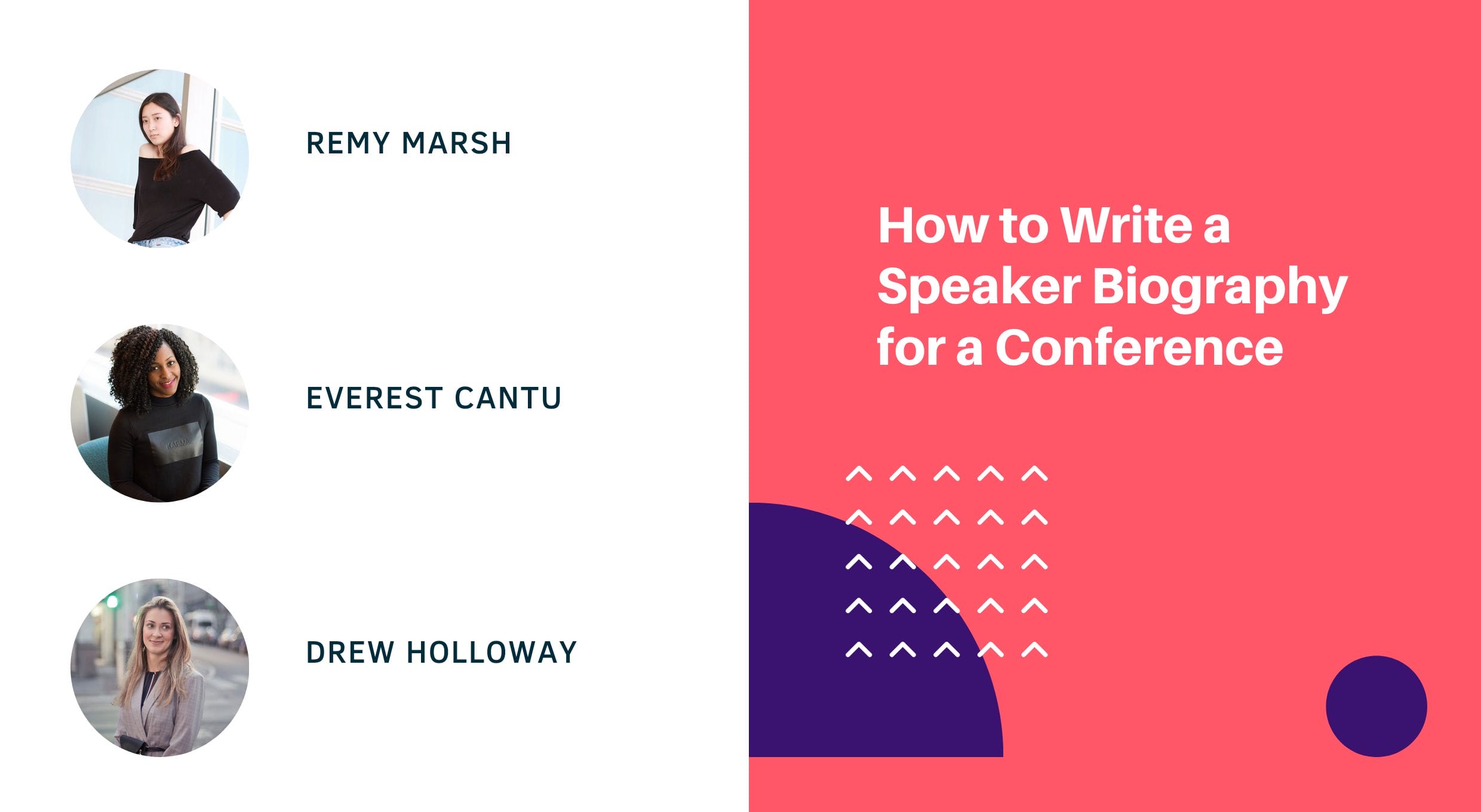 how to write a conference biography