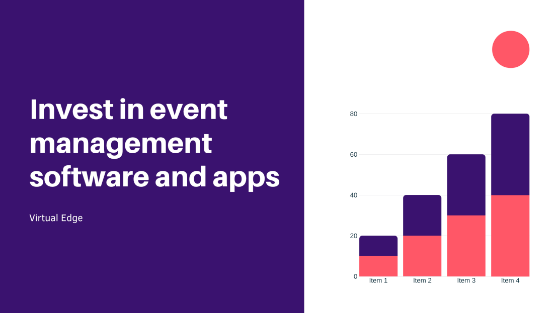 Invest in event management software and apps