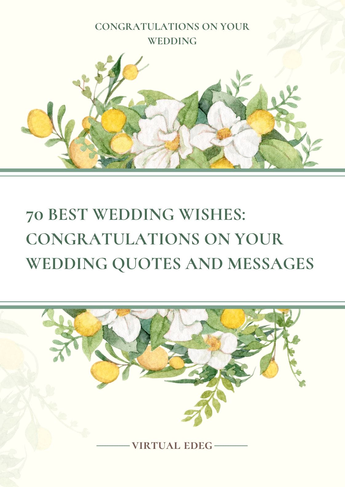 70 Best Wedding Wishes: Congratulations on Your Wedding Quotes and Messages
