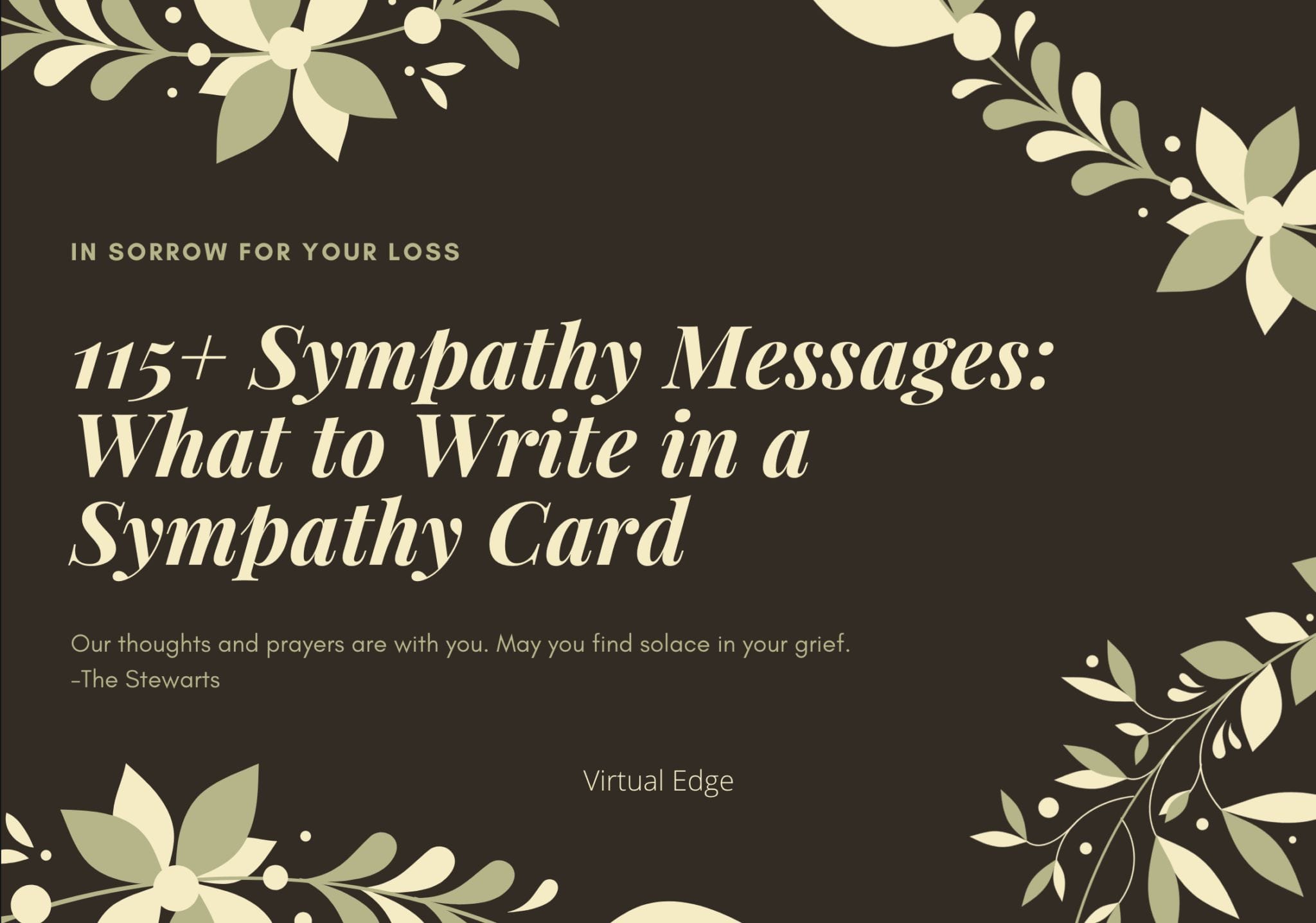 115+ Sympathy Messages: What To Write In A Sympathy Card 