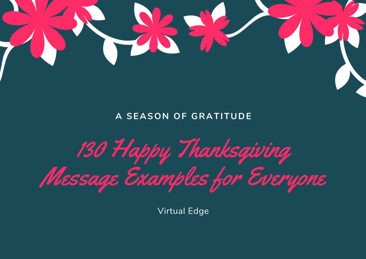 130 Happy Thanksgiving Message & Wishes Examples for Everyone Virtual