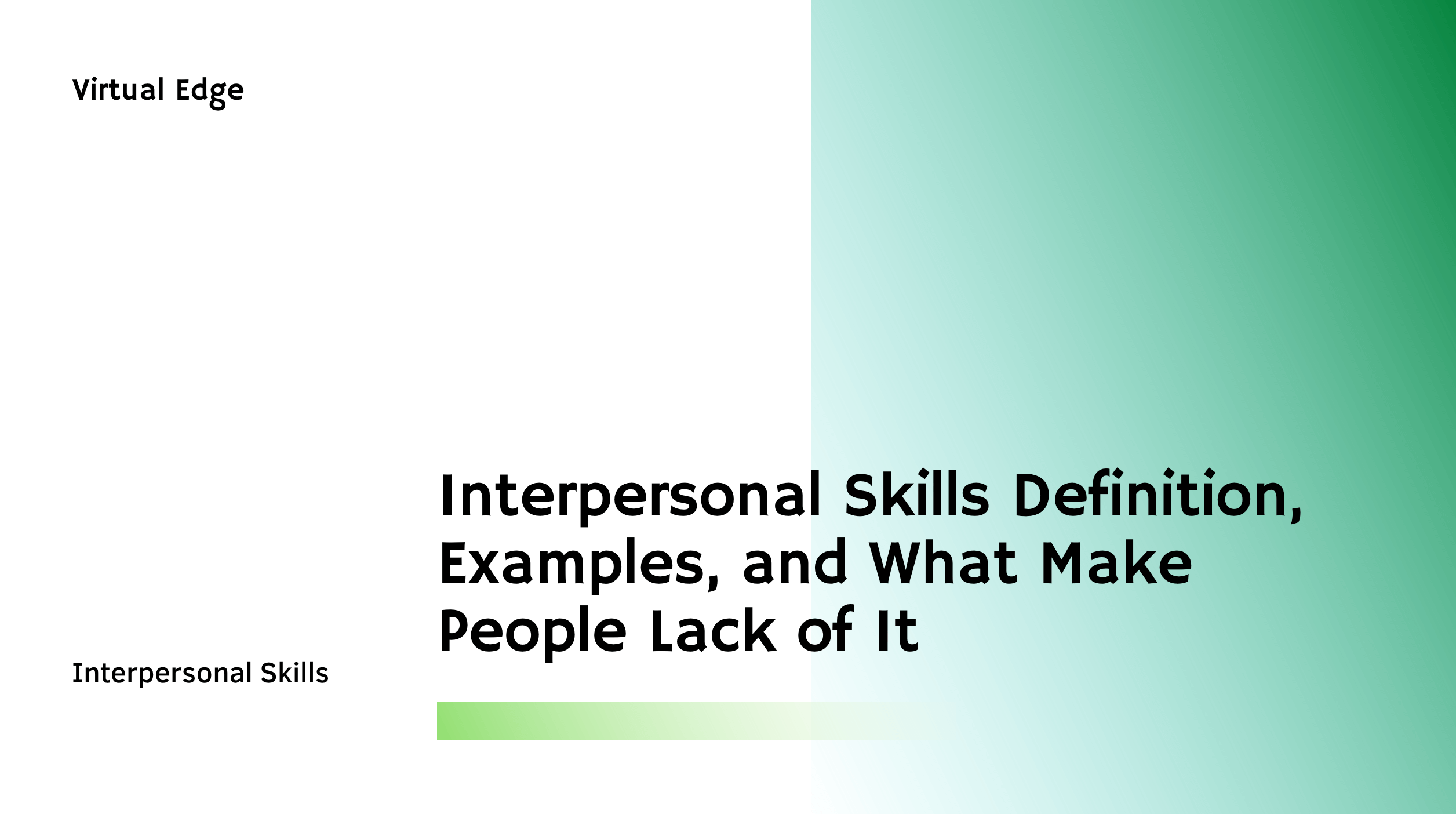 Interpersonal Skills Definition, Examples, and What Make People Lack of It