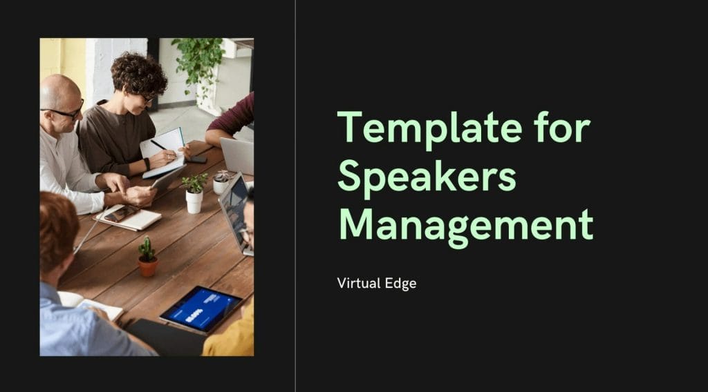 Template for Speakers Management